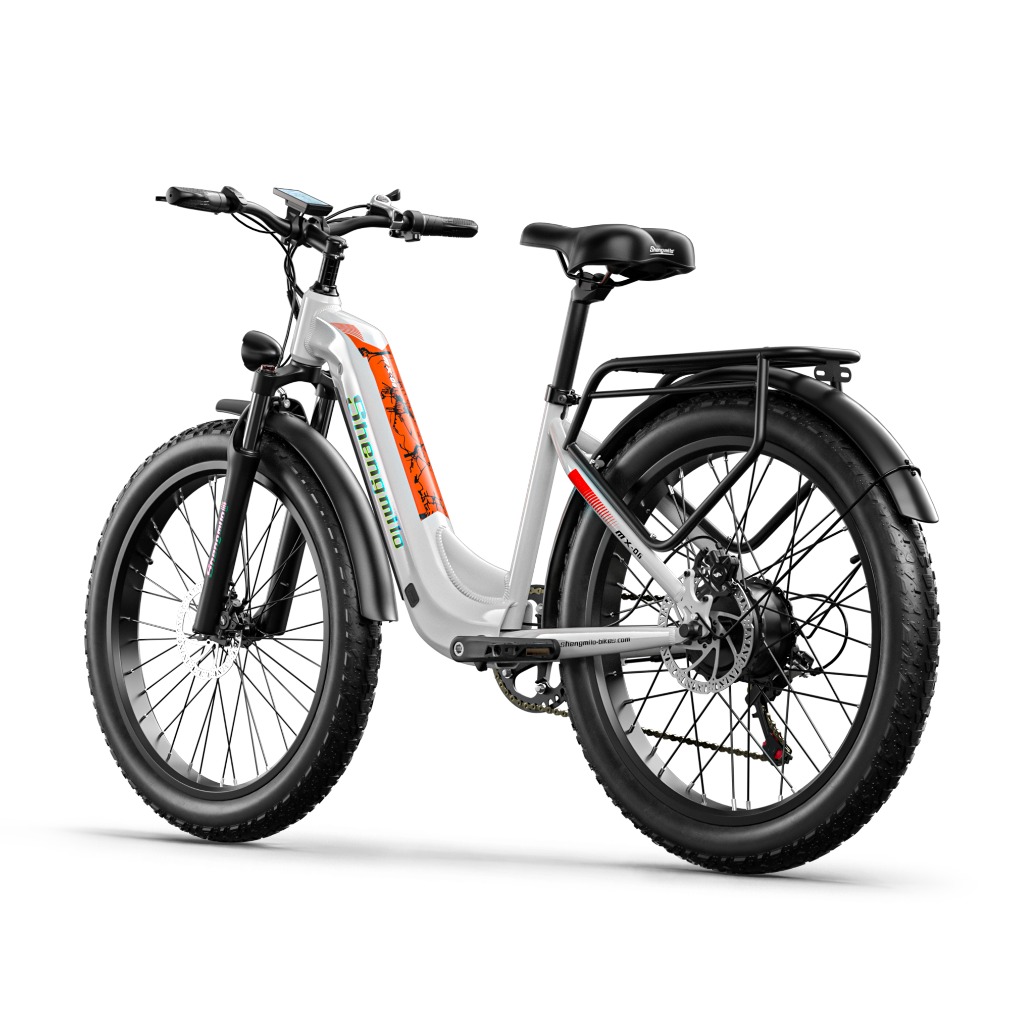 Shengmilo MX06 Bicicleta elétrica com quadro baixo 48V 17.5AH bateria SAMSUNG autonomia de 90KM