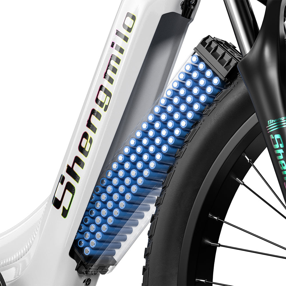 Shengmilo MX06 Bicicleta elétrica com quadro baixo 48V 17.5AH bateria SAMSUNG autonomia de 90KM