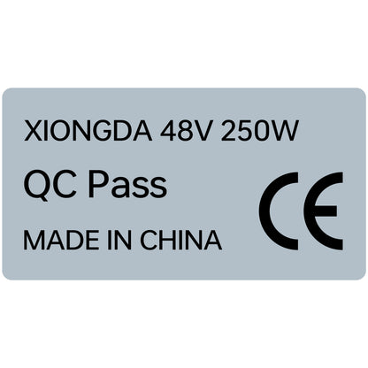 Elcykelmotor klistermärke CE-märke