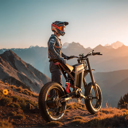 Bicicleta Elétrica Shengmilo S900 com Potência de 1500W e Bateria Duradoura de 60V 30Ah