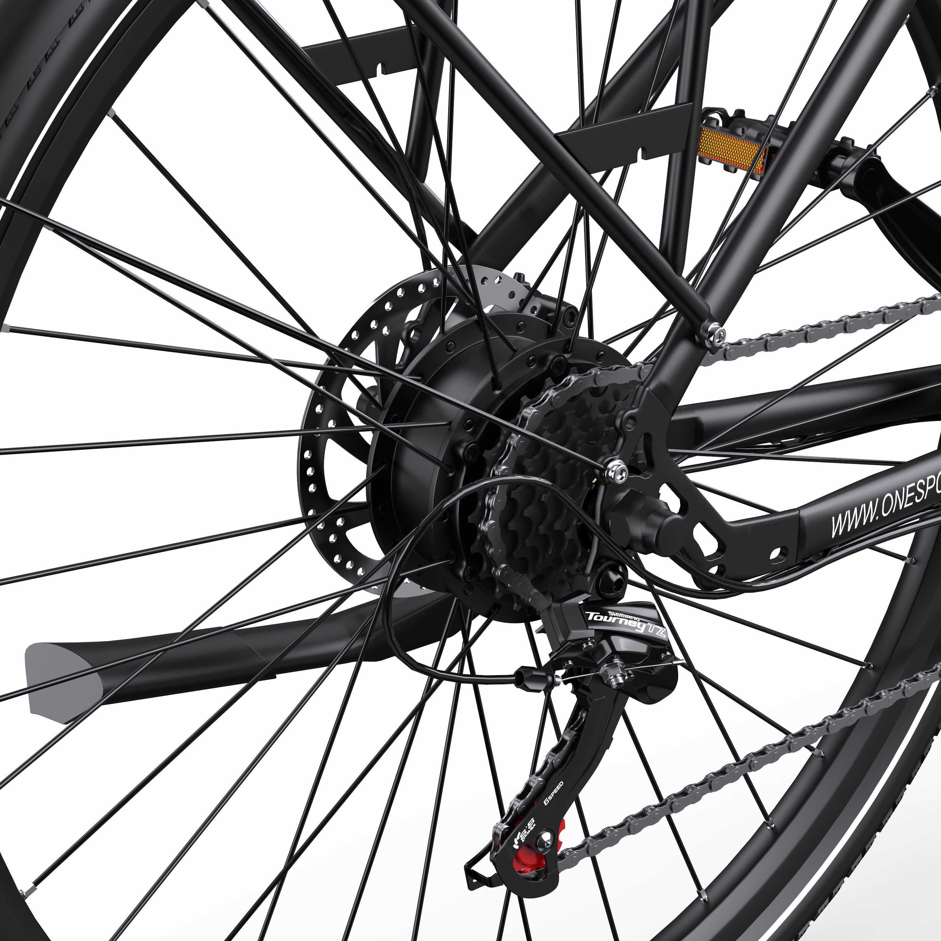 ONESPORT OT12 27.5" City Electric Bike 250W Motor 36V 13Ah Battery Support App