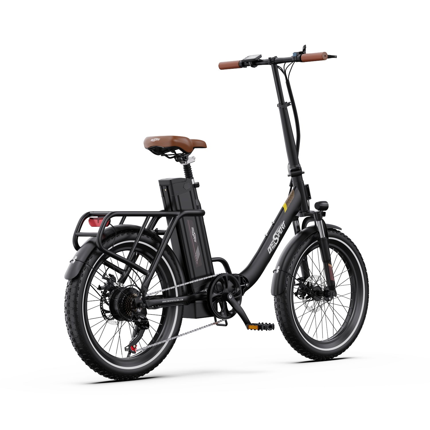 ONESPORT OT16-2 20" Folding Electric Commuter Bike 250W Motor 48V 17Ah Battery Support APP