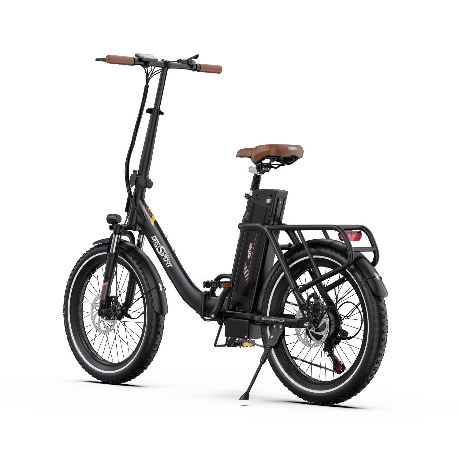 ONESPORT OT16-2 20" Folding Electric Commuter Bike 250W Motor 48V 17Ah Battery Support APP