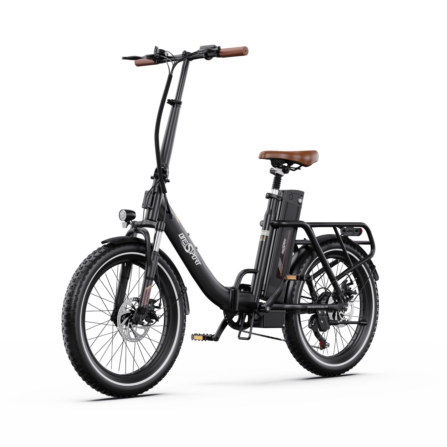 ONESPORT OT16-2 20" Folding Electric Commuter Bike 250W Motor 48V 17Ah Battery Support APP