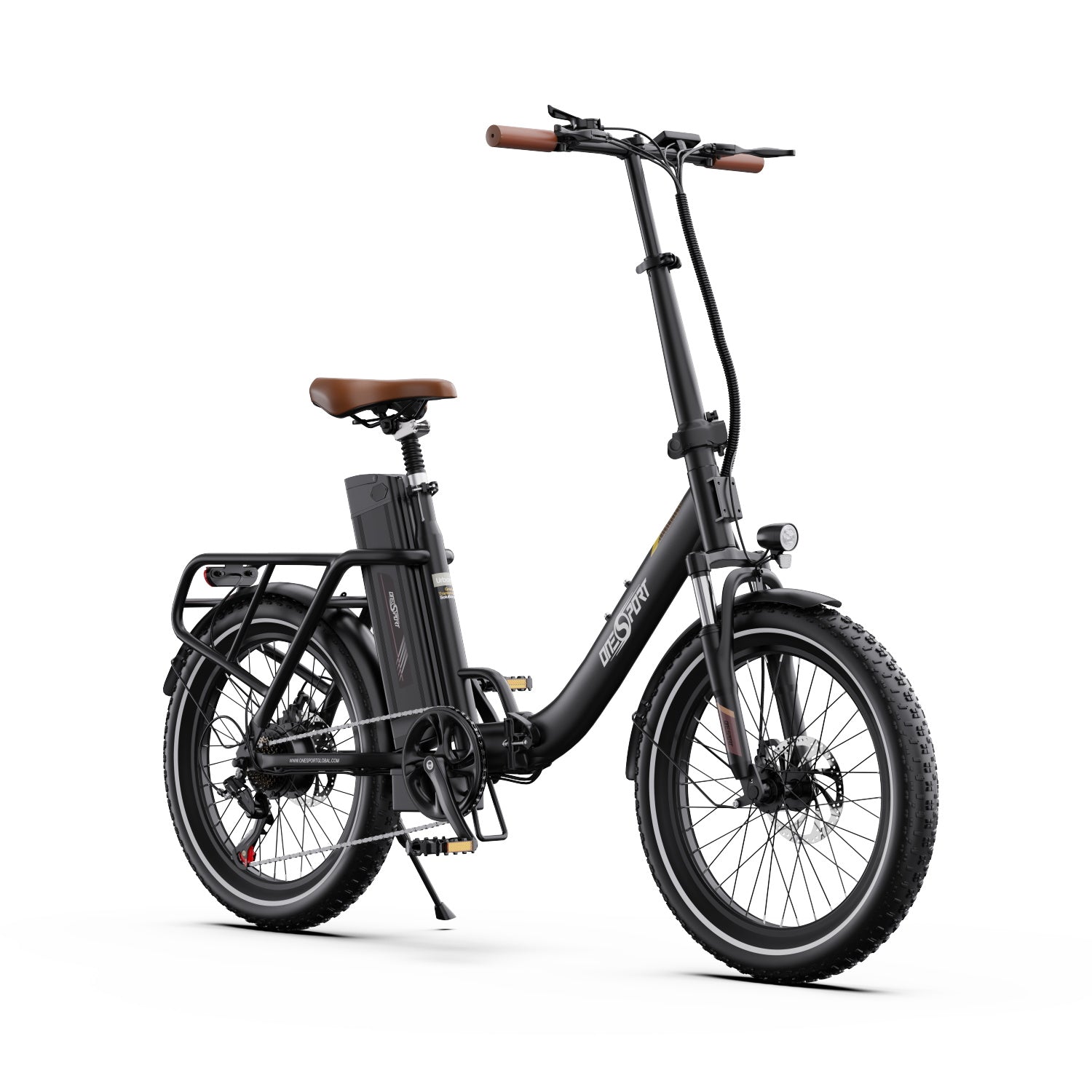 ONESPORT OT16-2 20" Folding Electric Commuter Bike 250W Motor 48V 17Ah Battery Support APP