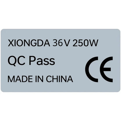 Elcykelmotor klistermärke CE-märke